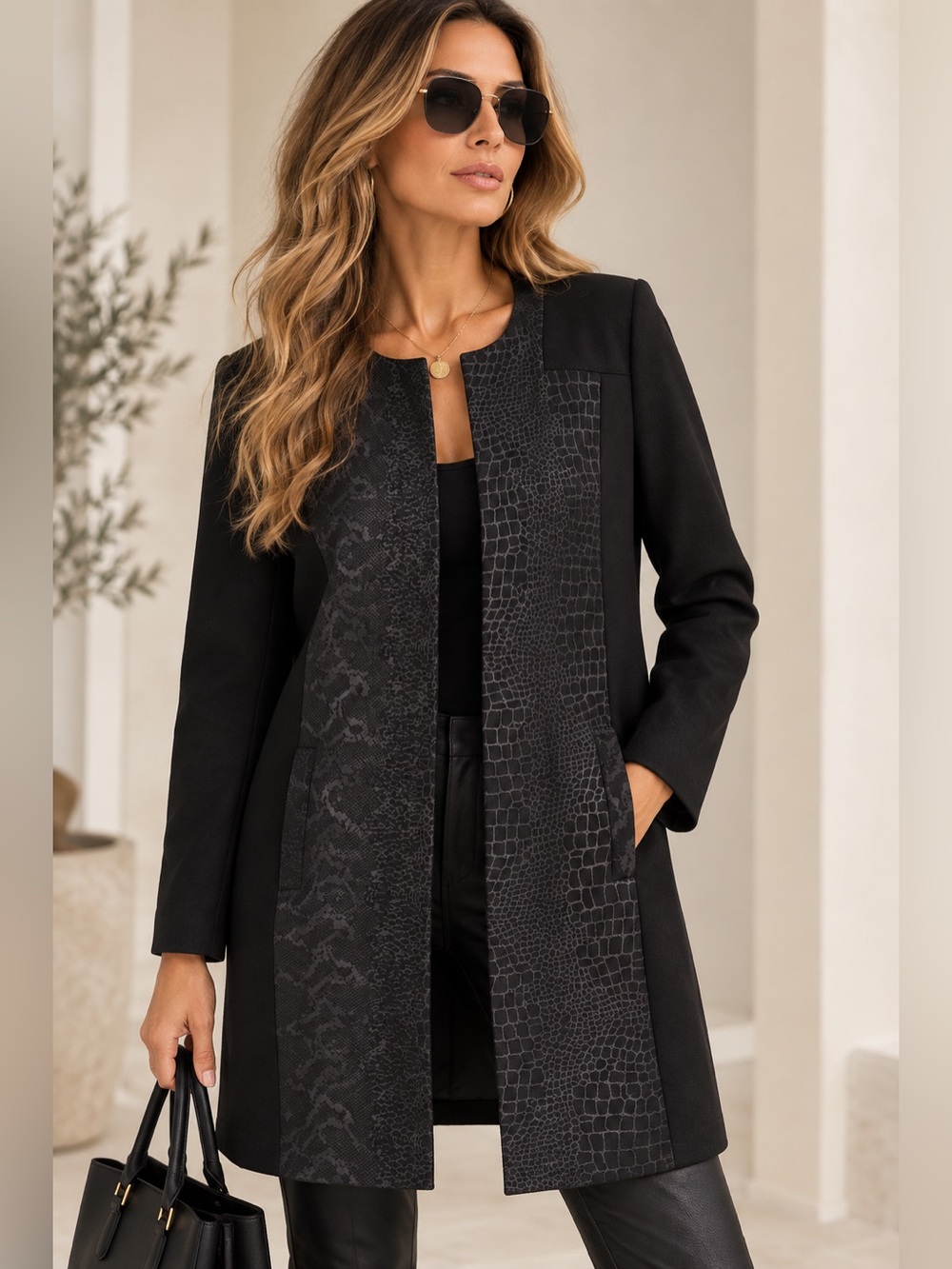 Laundry by Shelli Segal Long Jacket